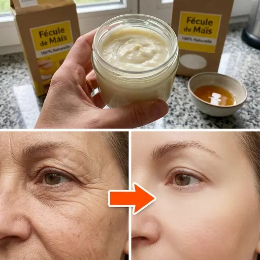 Comment preparer la creme anti rides a effet botox pour le visage a base de miel et de fecule de mais.jpg